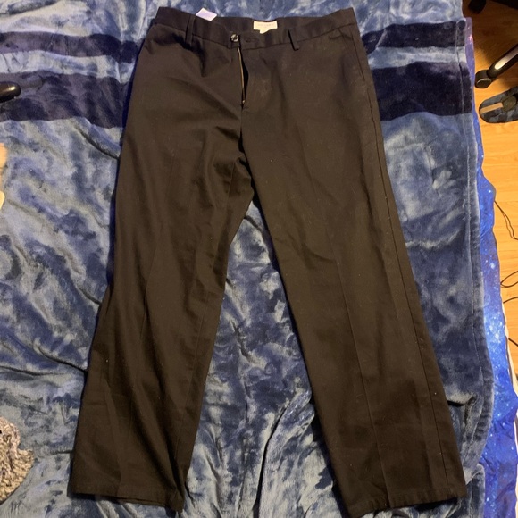 Black Dockers Straight Fit Dress Pants 